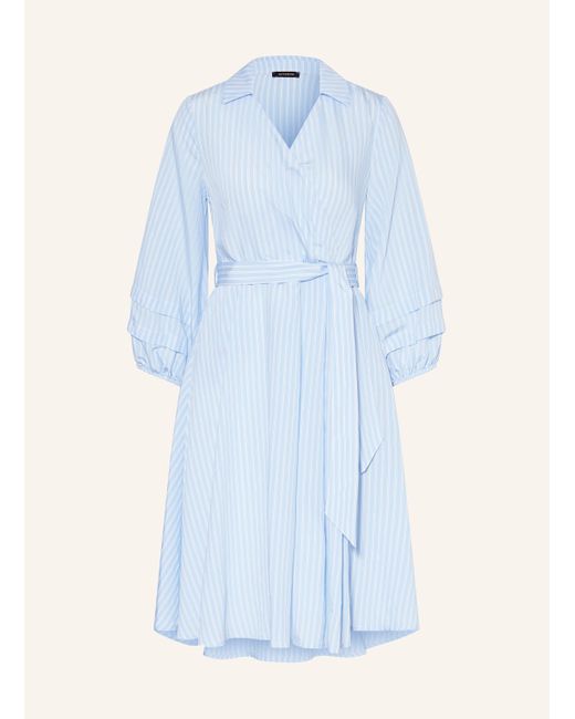 MORE&MORE Blue Kleid in Wickeloptik