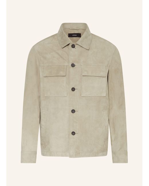 Arma Leder-Overjacket MEX in Natural für Herren
