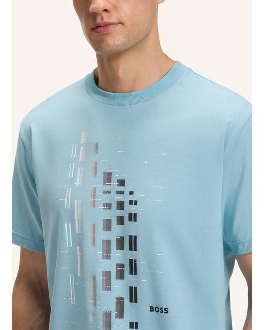 Boss T-Shirt TEE GRX ZONE Regular Fit in Blue für Herren