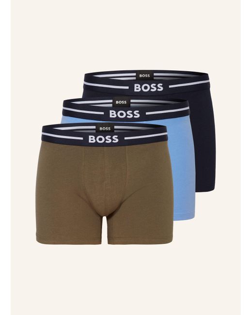 Boss 3er-Pack Boxershorts in Blue für Herren