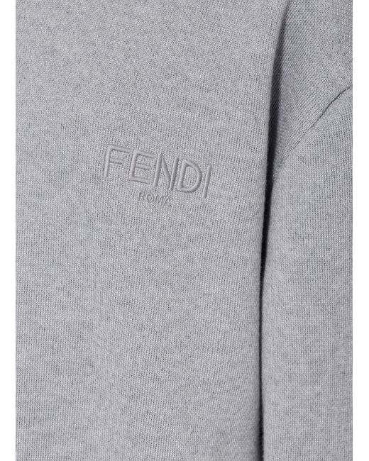 Fendi Gray Pullover
