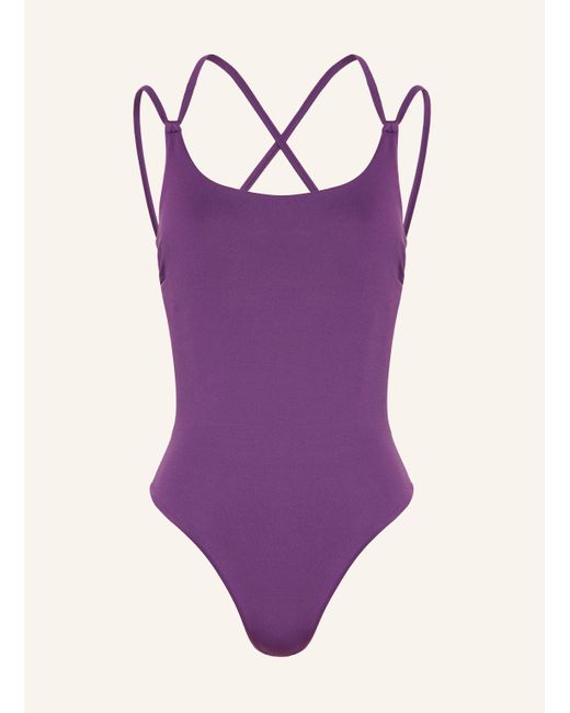 Max Mara Purple Badeanzug CLAUDIA