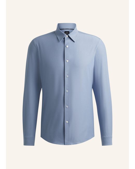 Boss Casual Hemd P-ROAN-KENT-C1-233 Slim Fit in Blue für Herren