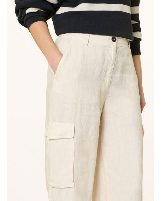 Marc O' Polo Natural Cargohose aus Leinen
