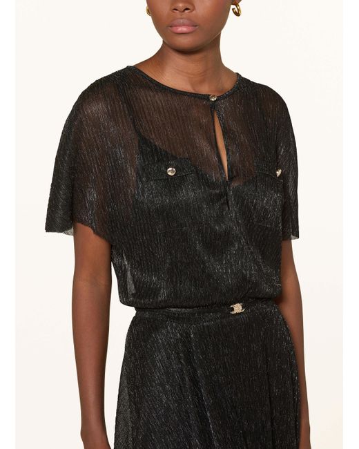 Maje Black Kleid mit Glitzergarn