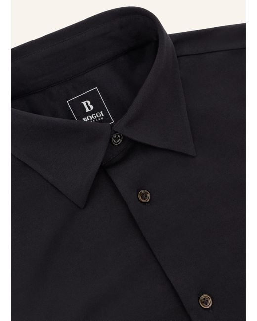 Boggi Jerseyhemd Regular Fit in Blue für Herren