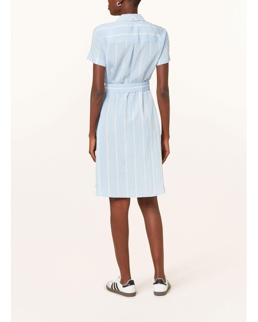 MARC AUREL Blue Hemdblusenkleid