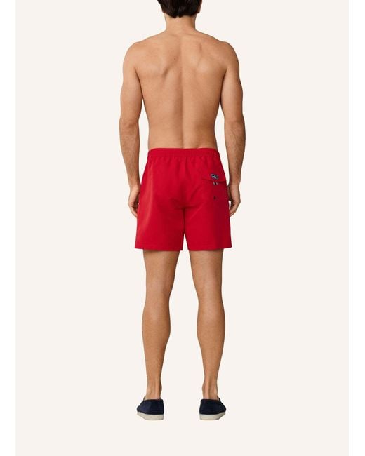 Hackett Badeshorts ICON SOLID in Red für Herren