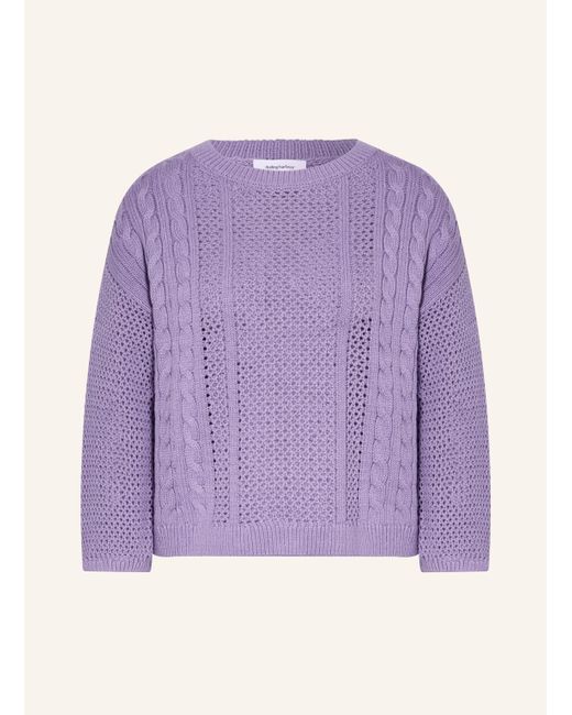 DARLING HARBOUR Purple Pullover mit 3/4-Arm