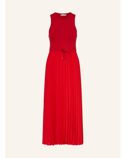 Tommy Hilfiger Red Kleid im Materialmix