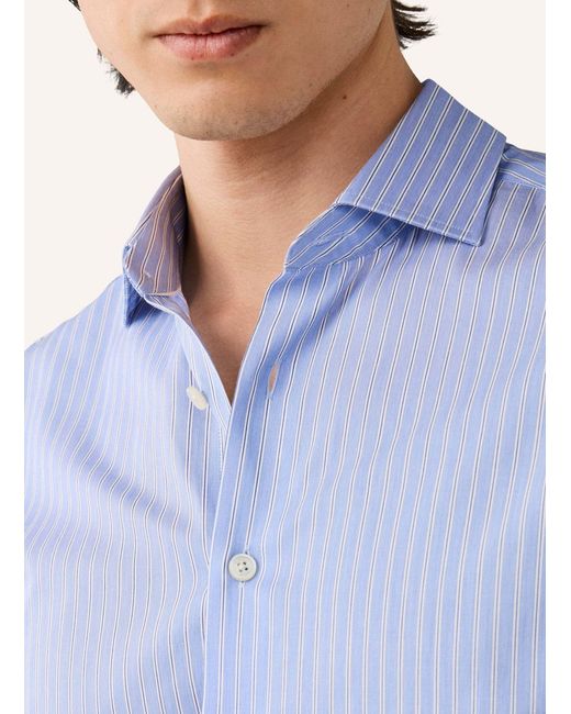Hackett Freizeithemd TWILL PARALLEL STR in Blue für Herren