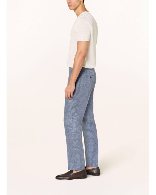 Reiss Anzughose REEF Slim Fit aus Leinen in Blue für Herren