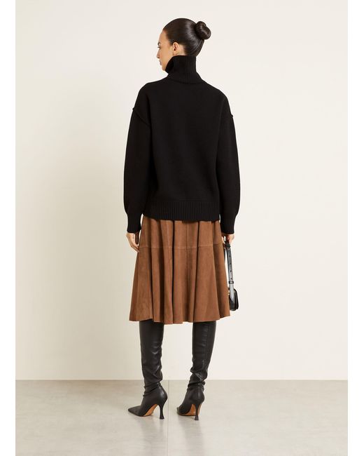 AMI Black Rollkragenpullover