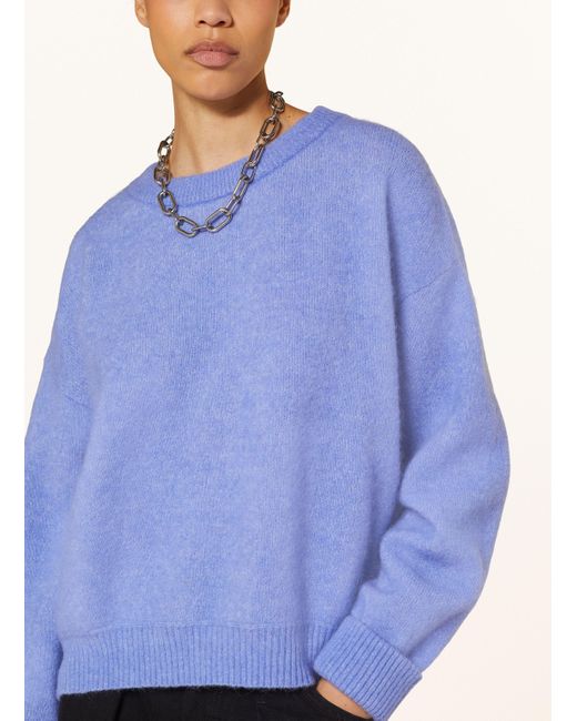 American Vintage Blue Pullover mit Alpaka