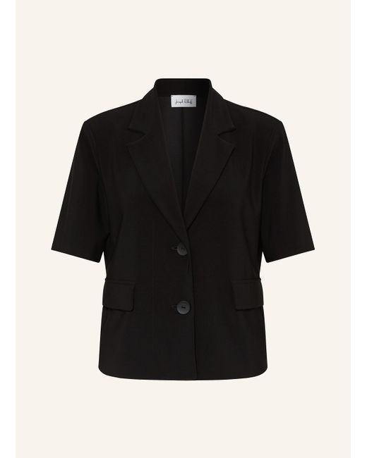 Joseph Ribkoff Black Cropped-Blazer