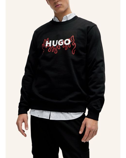 HUGO Sweatshirt DURAGOL_U241 Regular Fit in Black für Herren