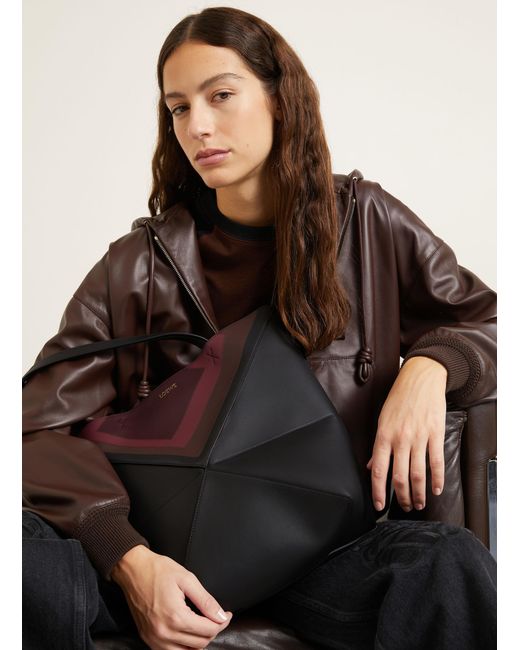 Loewe Black Shopper PUZZLE FOLD MEDIUM