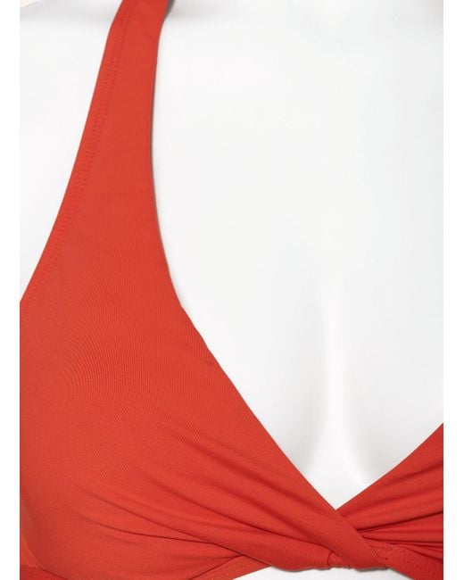 Lauren by Ralph Lauren Red Neckholder-Bikini-Top BEACH CLUB SOLIDS