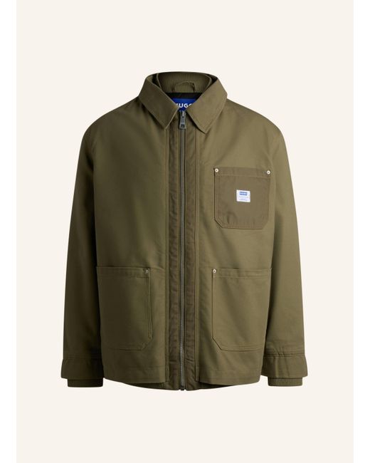 HUGO Casual Jacke BOSTER2511 Relaxed Fit in Green für Herren