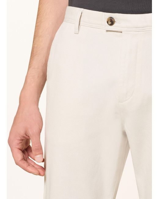 Reiss Piqué-Chino DOBBY Slim Fit in Natural für Herren