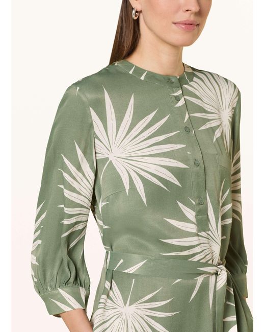 Ouí Green Satinkleid mit 3/4-Arm