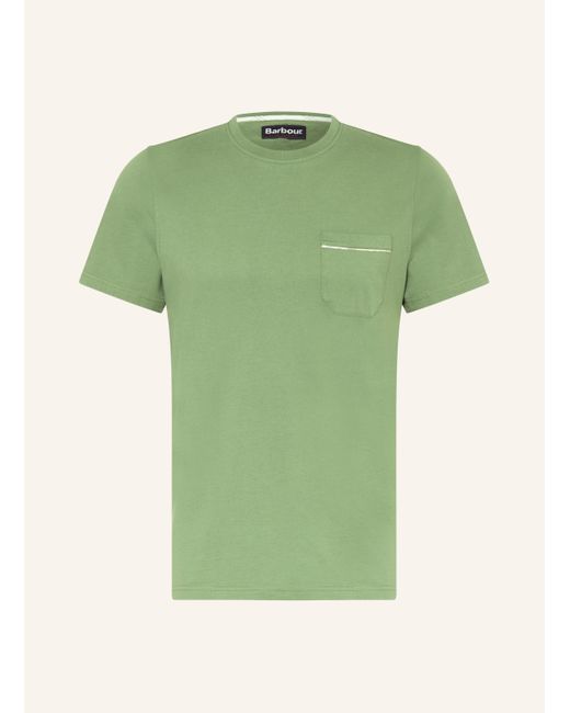 Barbour T-Shirt in Green für Herren