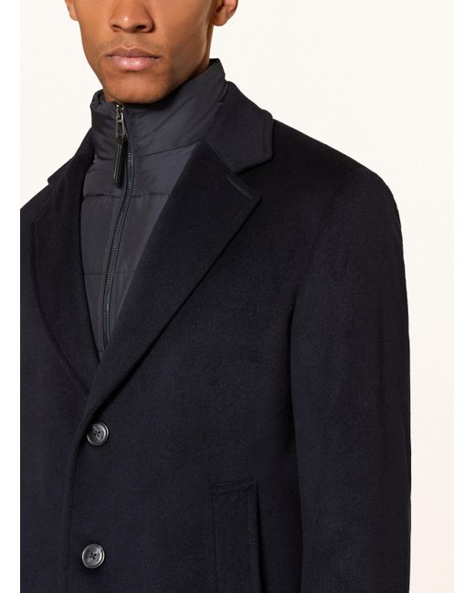 Joop! Wollmantel MORRIS mit herausnehmbarer Blende in Blue für Herren