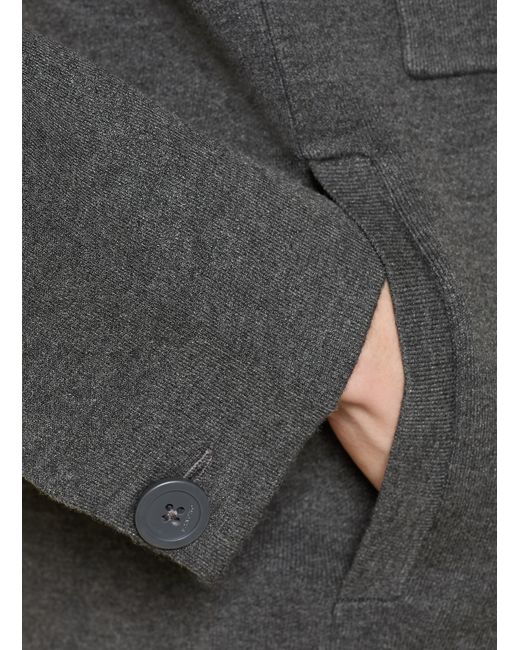 Sandro Strick-Overjacket in Gray für Herren