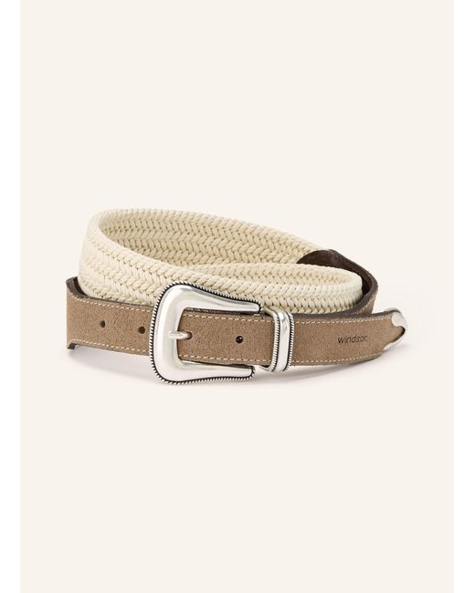 Windsor. Flechtgürtel in Natural für Herren