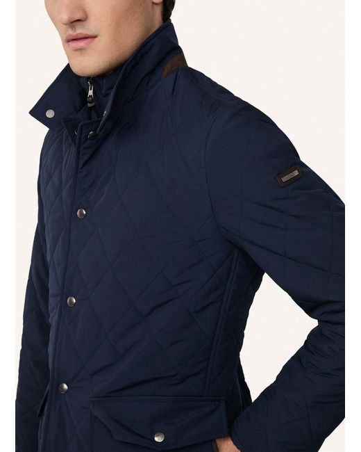 Hackett Steppjacke mit Blende in Blue für Herren