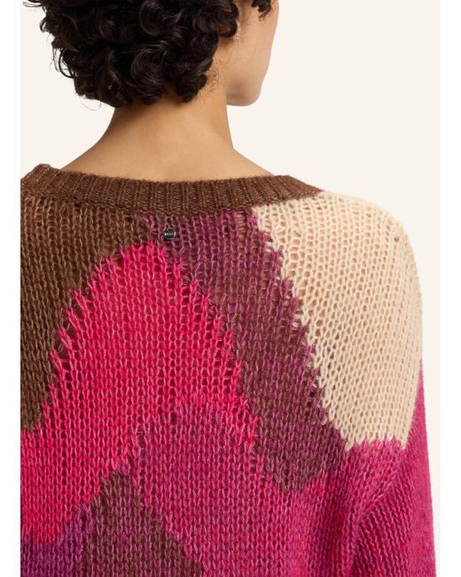 Boss Pink Pullover C_FUNCH Relaxed Fit