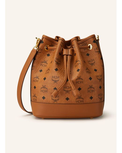 MCM Brown Beuteltasche DESSAU VI mit Pouch