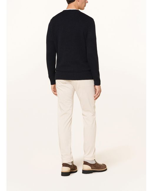 Windsor. Cashmere-Pullover in Blue für Herren