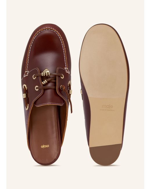 Maje Brown Mules