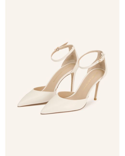 Stuart Weitzman Natural Slingpumps STUART POWER STRAP