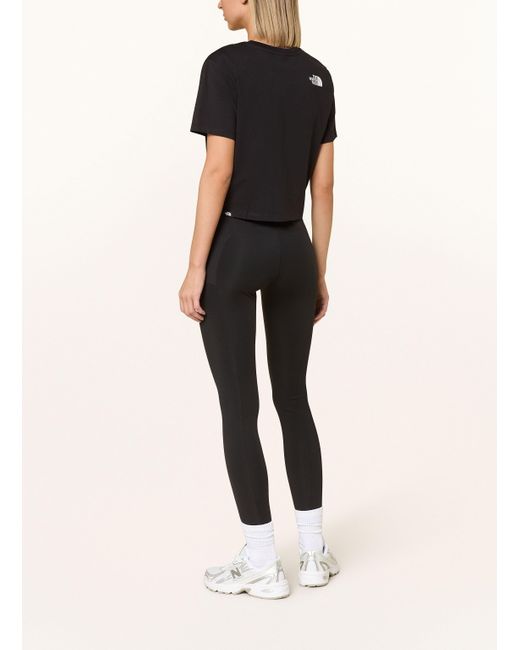 The North Face Black T-Shirt SIMPLE DOME CROPPED