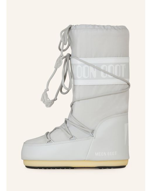 Moon Boot Gray S ICON NYLON