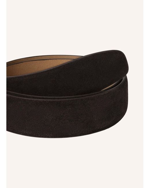 Hackett Gürtel SUEDE FEATHER EDGE in Black für Herren