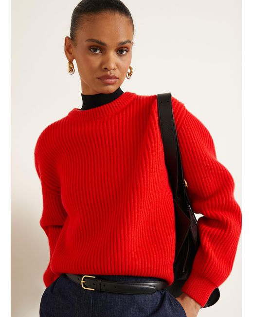 Jil Sander Red Pullover