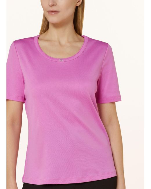 efixelle Pink T-Shirt mit Schmucksteinen