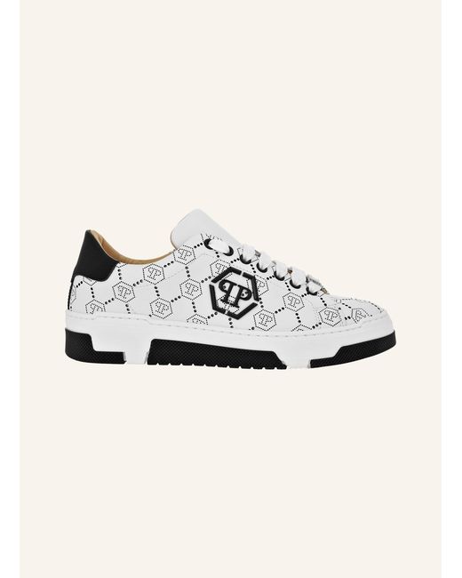 Philipp Plein Natural Lo-Top Turnschuhe MONOGRAM