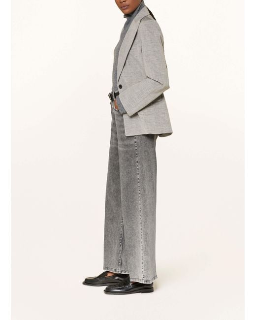 RAFFAELLO ROSSI Gray Flared Jeans SVENTY