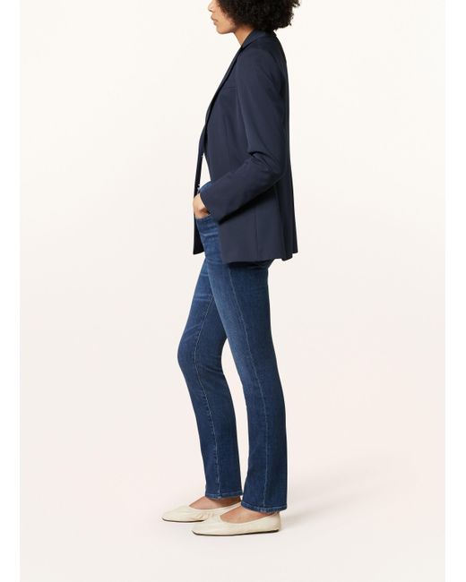 FRAME Blue Straight Jeans LE HIGH STRAIGHT LONG