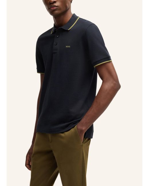 Boss Poloshirt PARLAY 190 Regular Fit in Blue für Herren