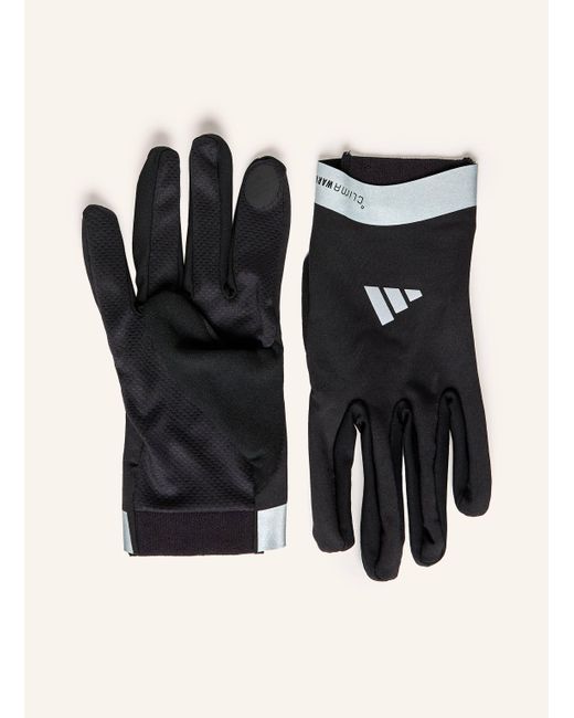 Adidas Black Multisport-Handschuhe RUNNING CLIMAWARM mit Touchscreen-Funktion
