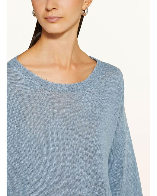 Weekend by Maxmara Blue Leinenpullover SELZ mit 3/4-Arm
