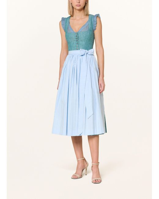 hammerschmid Blue Dirndlbluse EVELINE mit Rüschen