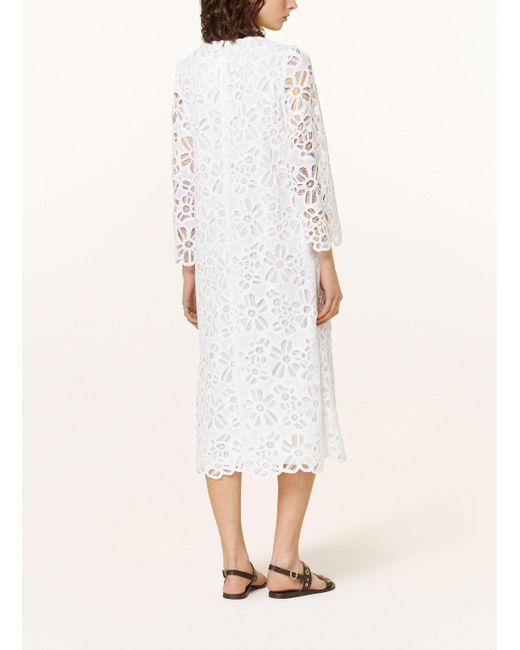 Luisa Cerano White Spitzenkleid
