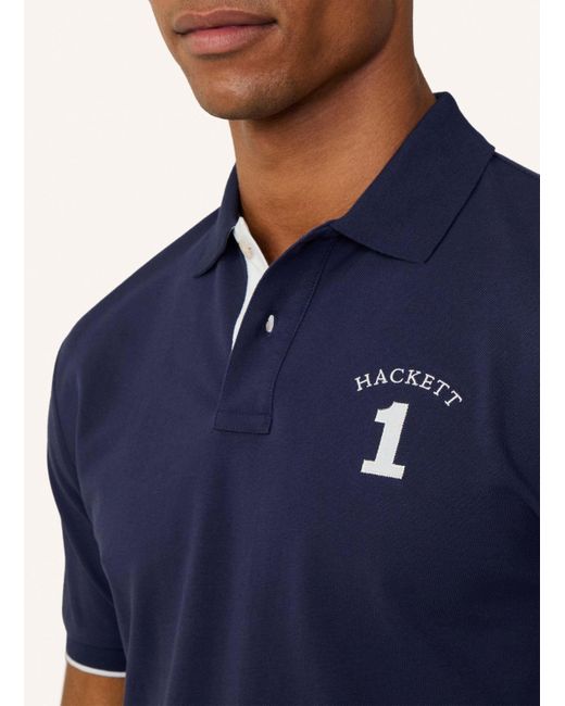 Hackett Poloshirt HERITAGE NUMBER POLO in Blue für Herren