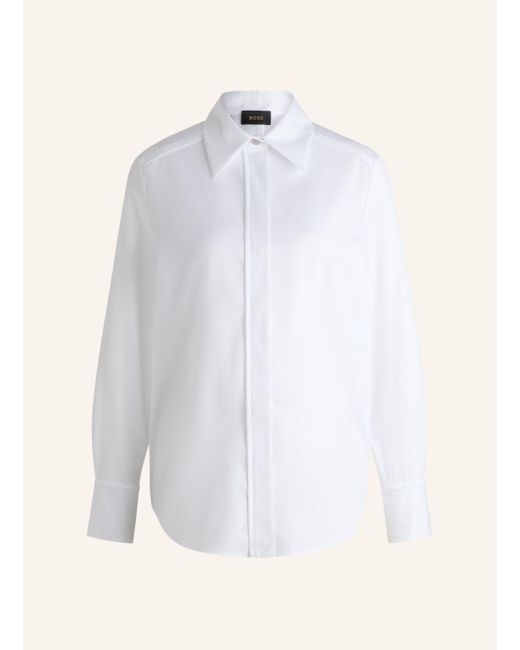 Boss White Business Bluse BUTTONIE Regular Fit